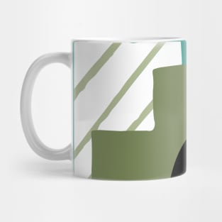 Abstract Lines And Soft Colors Mug